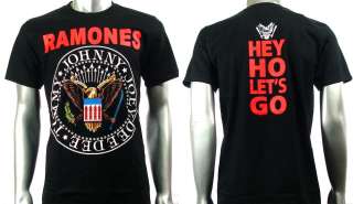 Ramones American Punk Metal Rock Band Men T shirt Sz L  