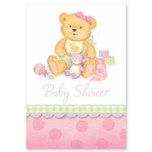  Precious Bear Pink Invitations 8ct Toys & Games