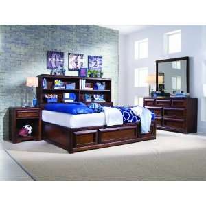   Youth Furniture Lea Elite Expressions Platform Bed Bedroom Set (Root