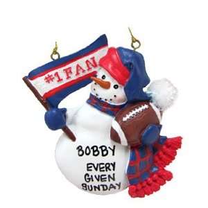   New York Giants Football Fan Christmas Ornament