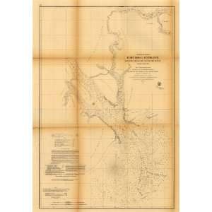 com Civil War Map Preliminary chart of Port Royal entrance, Beaufort 