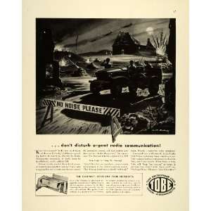  1943 Ad Tobe Deutschmann Radio Filterette Military Trucks 