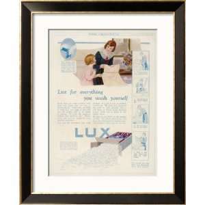 Lux Soap Flakes, for Everything You Wash Yourself Collections Framed 
