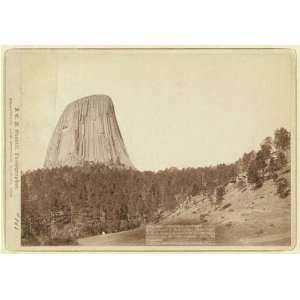  Drawing Devils Tower.Devils Tower or Bear Lodge. Mato i 