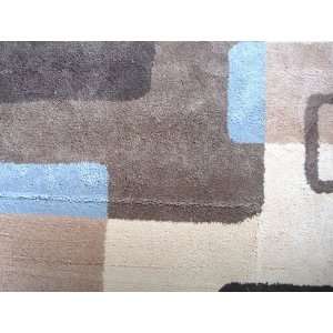 Carpet Kako Beige Brown Wool 5x8 by Mobital   Beige Brown (Kako BB)