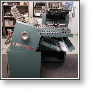 Baum 714 Air Feed Paper Folder + Right Angle + 14 x 20 + VERY NICE 