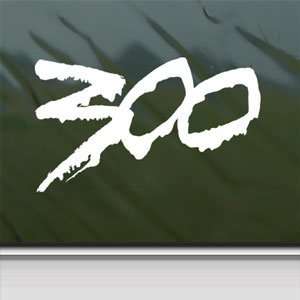  300 White Sticker Frank Miller Car Laptop Vinyl Window 