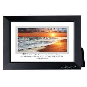   Ocean Waves Sunset) 5X7 Motivational Picture by