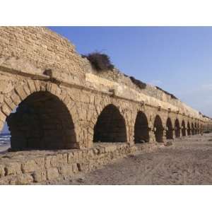  A Relatively Intact Roman Aqueduct Near the Mediterranean 