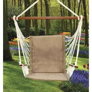  Bliss Hammocks® Garden Hammock Chair with Wooden Armrests 