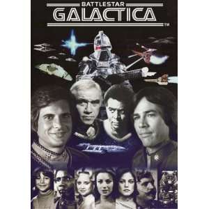  Battlestar Galactica   70s Cast Collage 24x34 Poster 