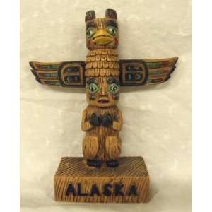  Alaskan Native Totem Pole Figurine