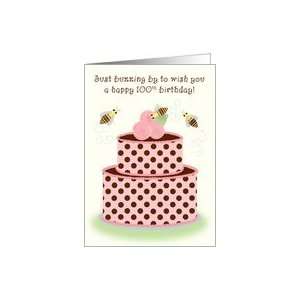   Whimsical Honey Bees and Pink Chocolate Cake Card Toys & Games