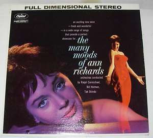 ANN RICHARDS, Many Moods Of Ann Richards LP  