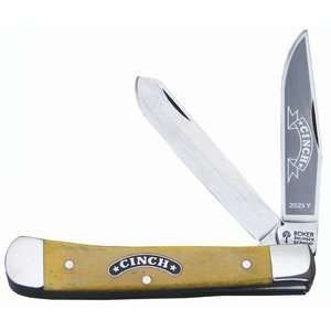  Cinch Knives by Boker   Trapper, Yellow Bone Handle, 2 