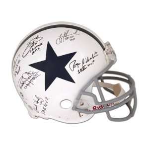 com Dallas Cowboys Autographed Pro Line Helmet  Details Super Bowl 