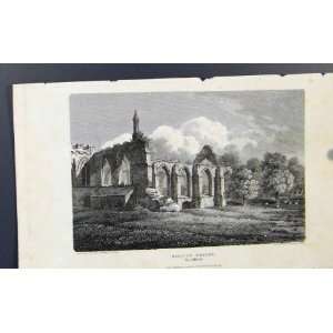   Print Antique Fine Art Bolton Priory Yorkshire 1849