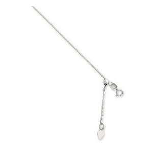  14k White Gold Adjustable Chain Jewelry