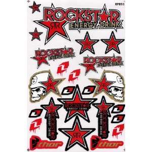 Rockstar Energy Graphic Racing Sticker Decal Motorcycle ATV 1 Sheet 