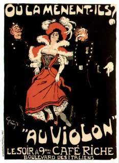 FRAMEABLE PRINT OF 1897 CAFE RICHE FRENCH POSTER  