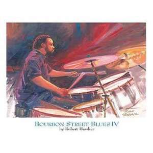  Bourbon Street Blues Iv by Robert Brasher 20.00X13.25. Art 