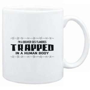  Mug White  I AM A Bouvier des Flandres TRAPPED IN A HUMAN 