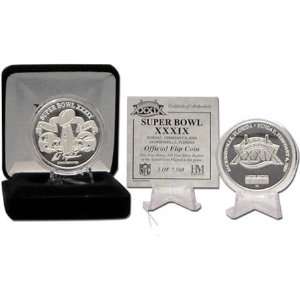    SUPERBOWL XXXIX Silver Flip Coin   Limited 7,500