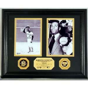  Roberto Clemente 3000Th Hit Gold Coin Duo Photo Mint 