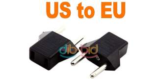 US to EU AC Power Plug Travel Converter Adapter  