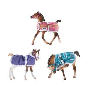  Breyer Horses Foal Blankets   Hot Colors Set/3 Sports 