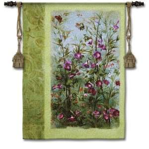  Wild Garden Tapestry Wall Hanging by Fabrice De Villeneuve 