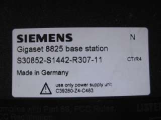 SIEMENS 2.4GHz 2 LINE MULTI HANDSET SYSTEM GIGASET 8825  
