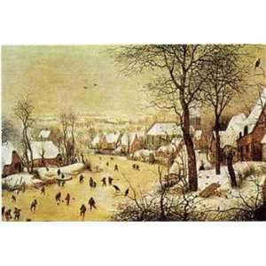    Winter Scene by Pieter (Elder) Brueghel 29x23