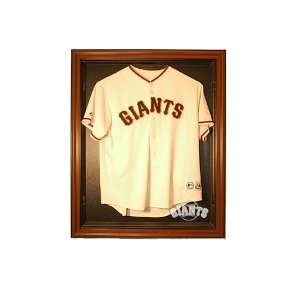  San Francisco Giants Cabinet Style Jersey Display   Brown 