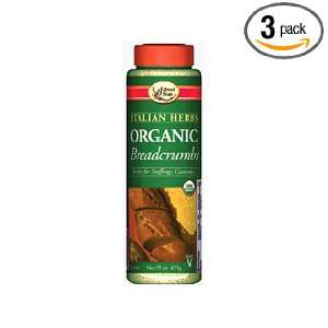 Edward & Sons Trading Co Breadcrumbs, Og, Ital Herb, 15 Ounce (Pack of 