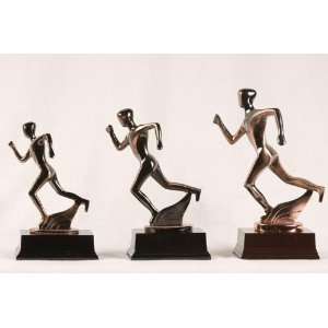   Nickel Alloy In Motion Track Runner Figurine Statue