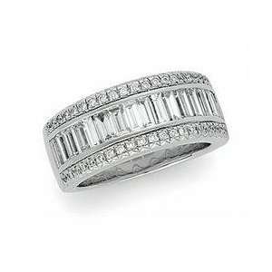  14k White Gold Diamond Bridal Band Ring 