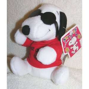   Plush 6 Snoopy Joe Cool with Glasses Bean Bag Doll Toys & Games
