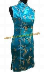 Chinese Woman Mini Cheongsam Evening Dress/Qipao  
