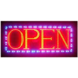  Led Open Sign 24*12 Animated Motion Bright 2 Color 
