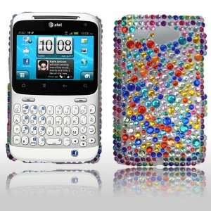  HTC Status Chacha 4g At&t Multi Color Dots Design Diamond 