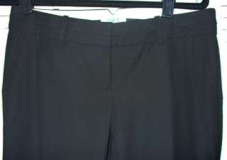 ANN TAYLOR LOFT Black Marisa City Synthetic Lengthening Trousers Pants 