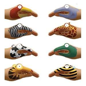  Non Toxic Talking Animal Hand Tatoos, Set of 8 Toys 