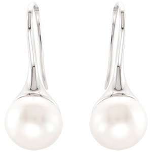   Silver 12 13Mm/Pair Freshwater Cultured Pearl earrings Jewelry