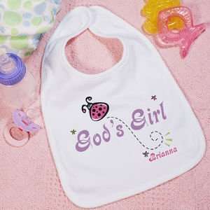  Gods Girl Personalized Baby Bib Baby
