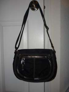   NINE WEST black shoulder handbag purse bag Tasche Handtasche  