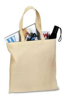 BLANK Canvas TOTE BAG Shopping crafts 100% U PICK COLOR  