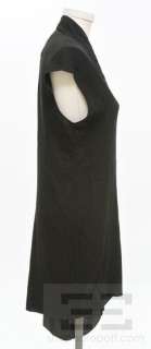 Helmut Lang Black Button Front Sleeveless Dress Size Large NEW  