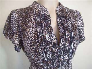 New Heart Soul Womens Plus Size Clothing 1X 2X 3X Leopard Print Shirt 