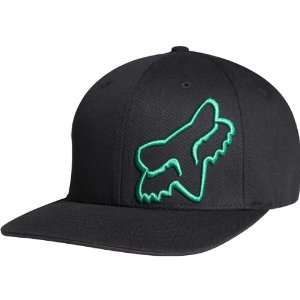 Fox Racing Muggin 11 Mens Flexfit Casual Wear Hat/Cap   Black/Green 